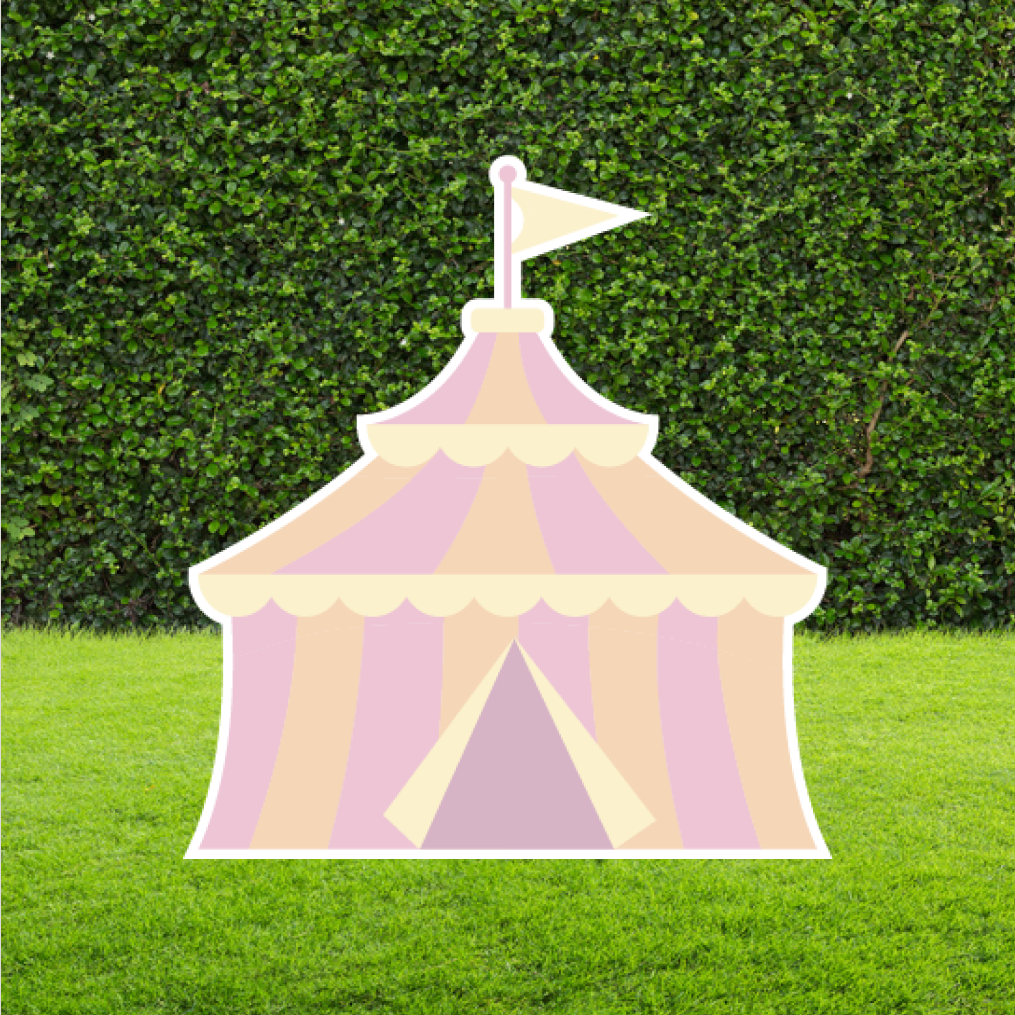 Pastel Circus Tent Cut Out