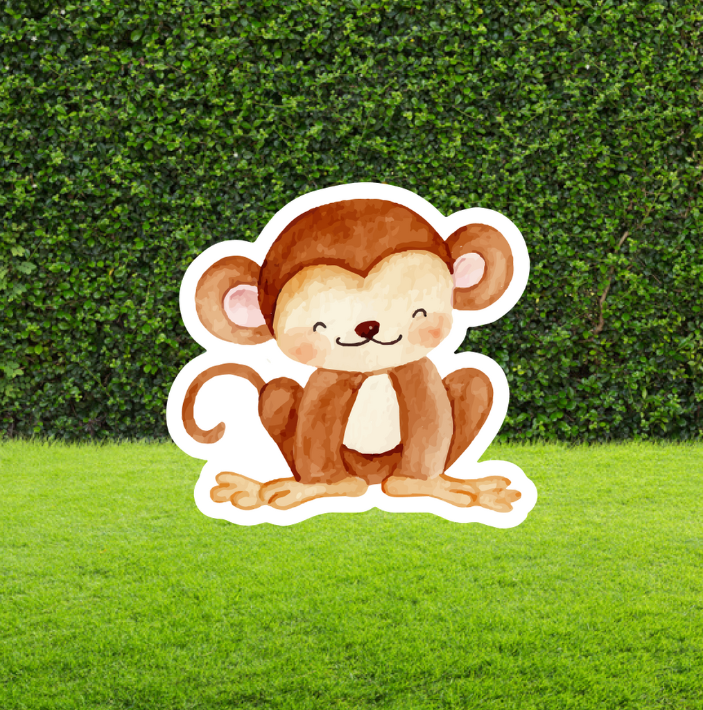 Watercolour Monkey Cut Out - I'm Not Perfect