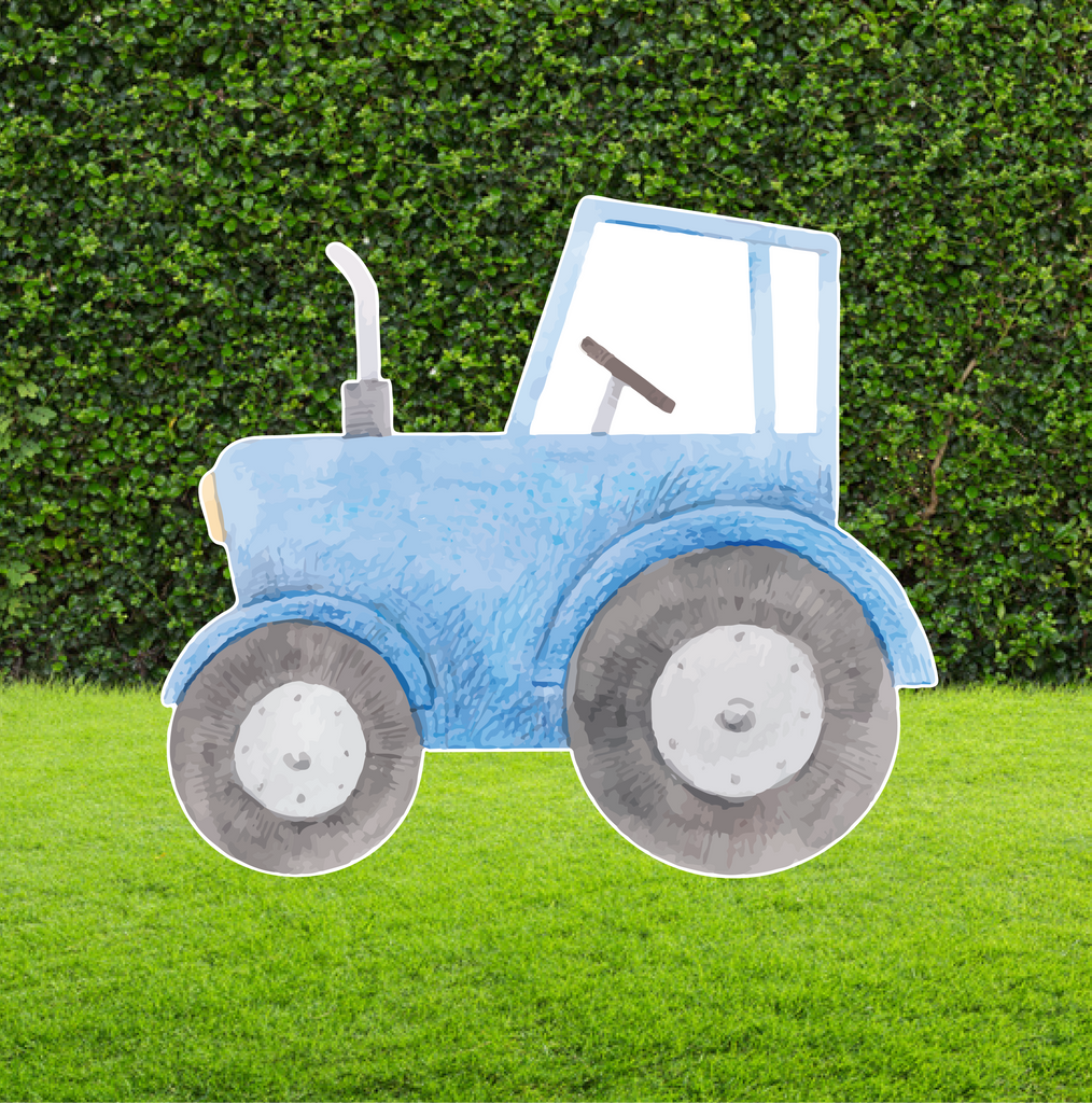Tractor Cut Out Standee - Blue