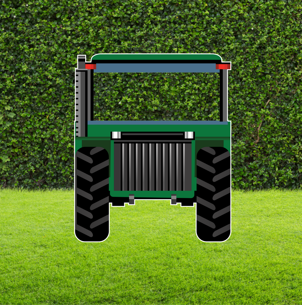 Tractor Selfie Frame - Green