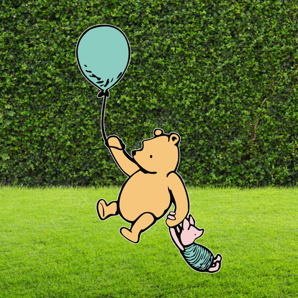 Classic Winnie-the-Pooh and Piglet Cut Out
