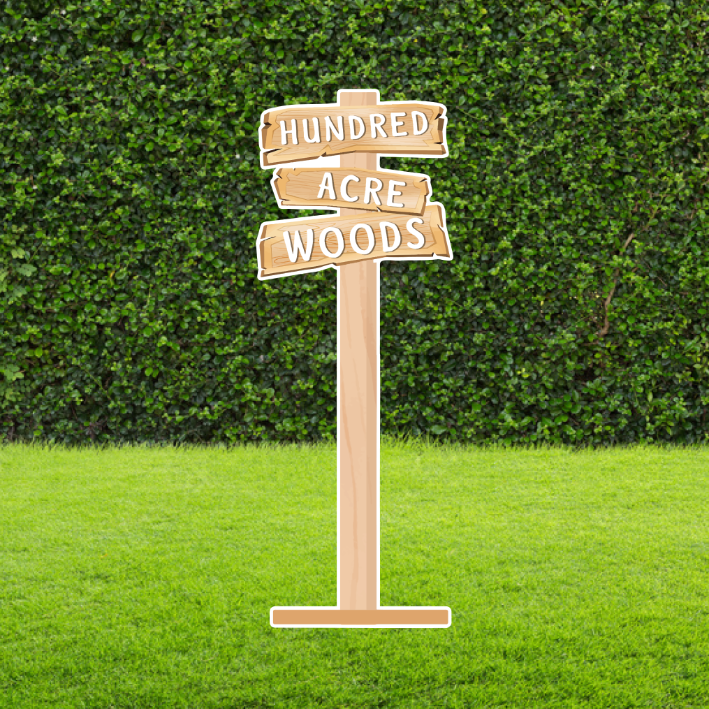 Winnie-the-Pooh Hundred Acre Woods Sign