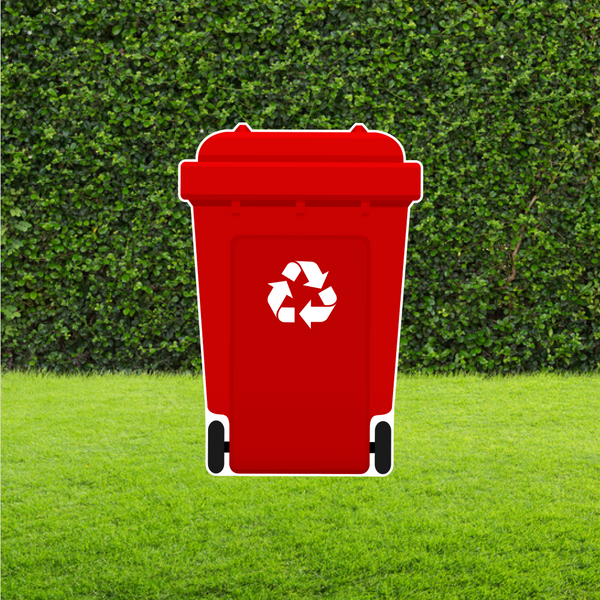 Rubbish Bin Party Prop Cut Out