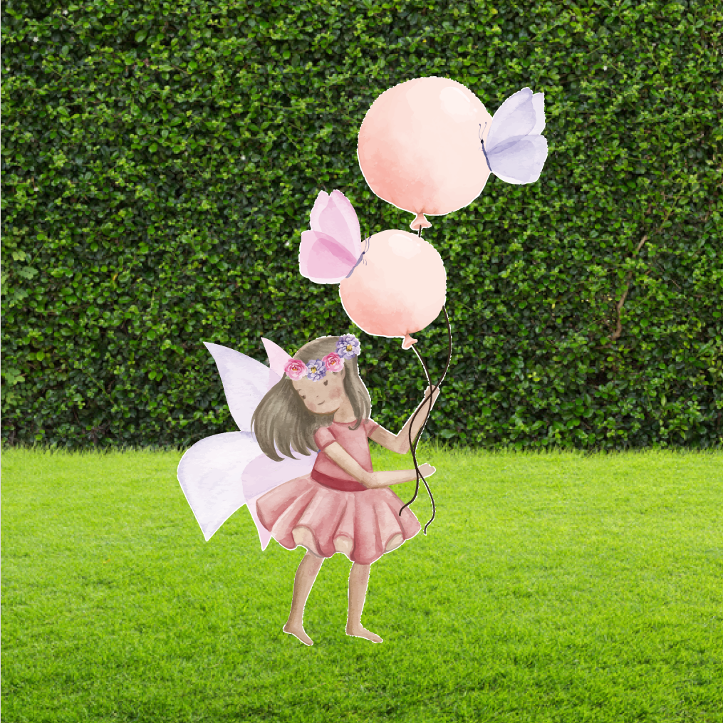 Fairy with Balloons Watercolour