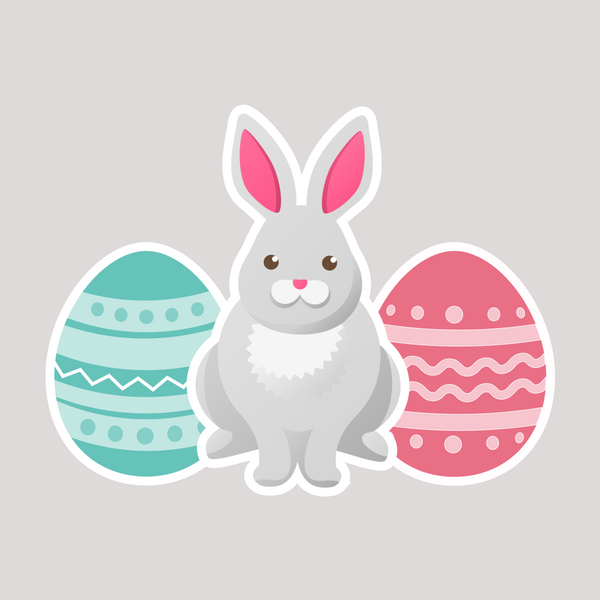 Easter Bunny & Eggs Set
