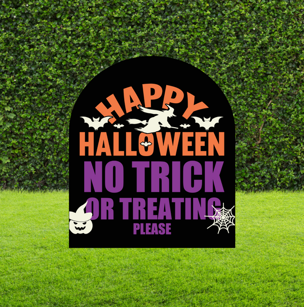 Halloween - No Trick or Treat Sign