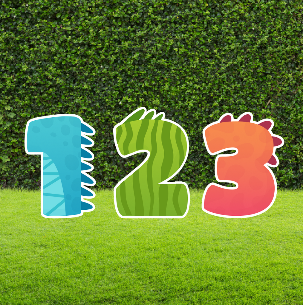Dino Numbers - Customise Your Sign