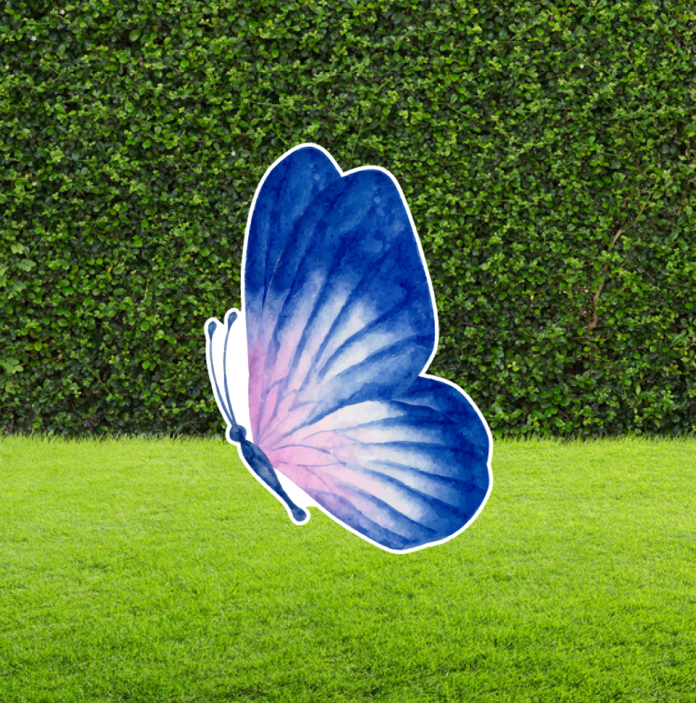 Butterfly Party Prop Cut Out - Blue