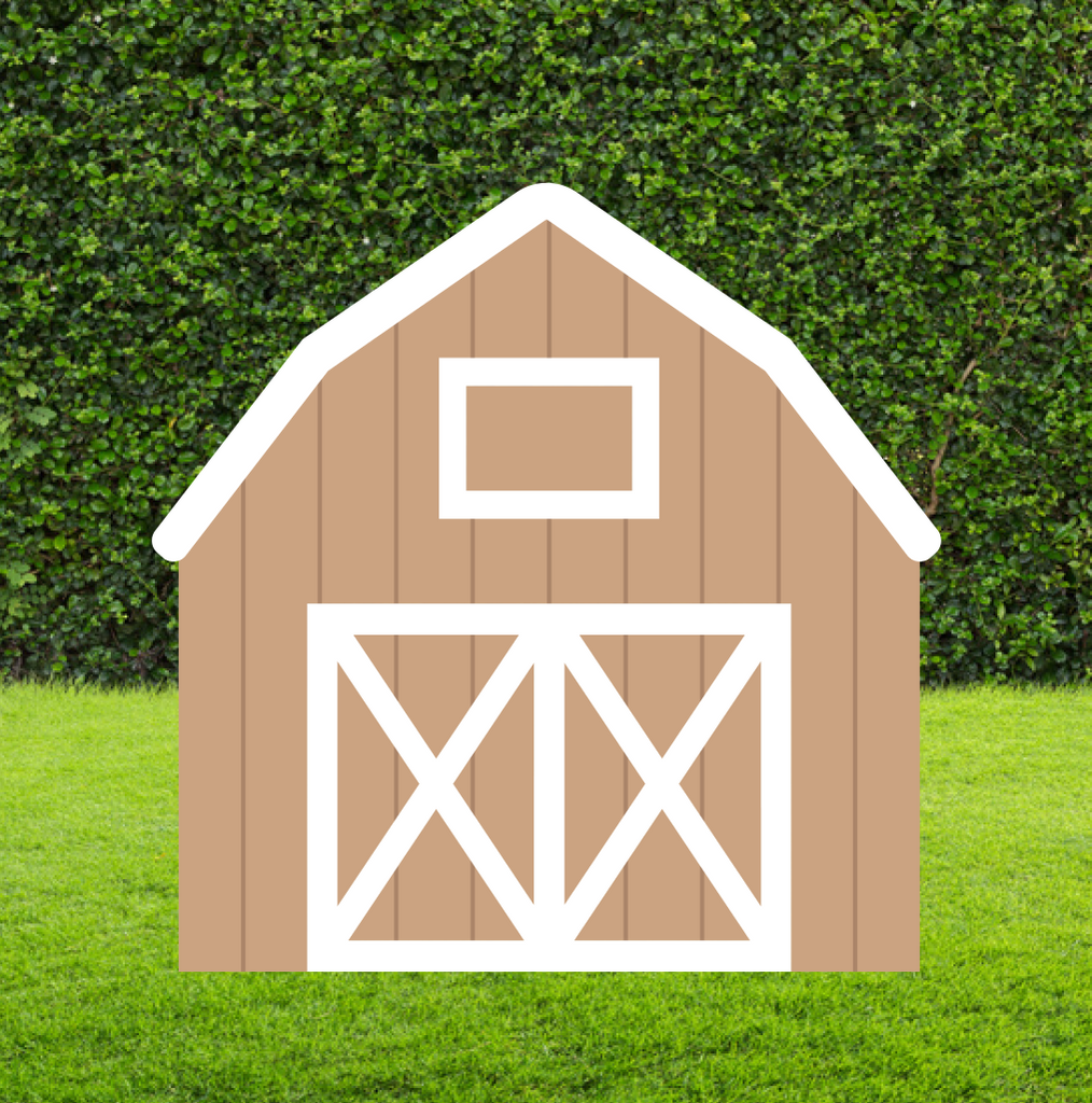 Brown Barn Cut Out