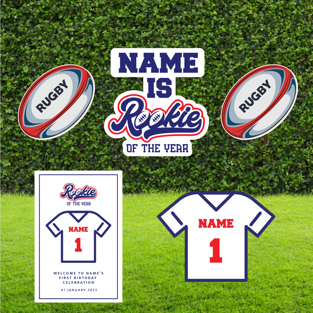 Rookie of the Year Cut Out Party Prop Set