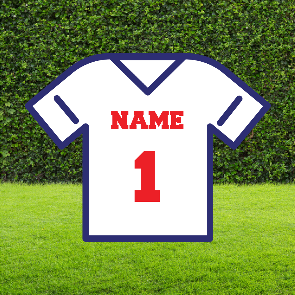 Custom Jersey Cut Out Party Prop